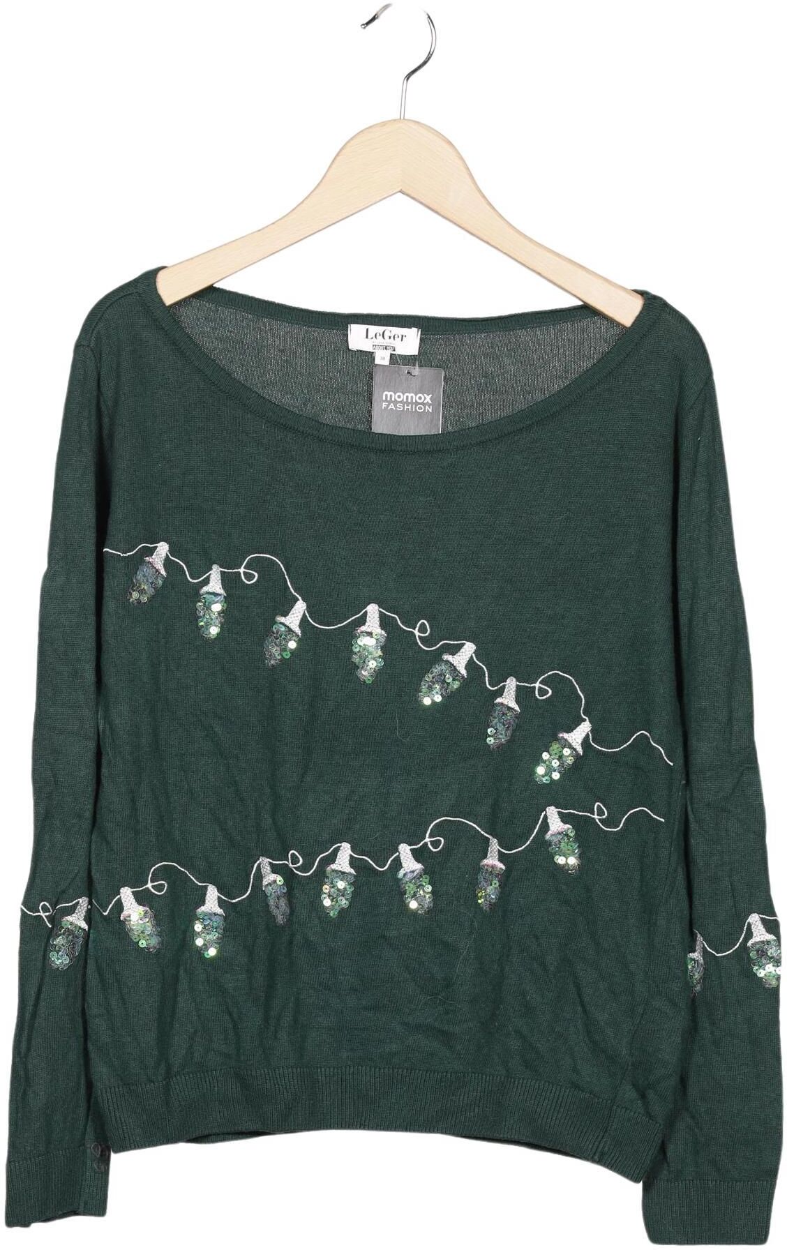 LeGer by Lena Gercke Damen Pullover, Grün, Gr. EU 38, Synthetik / Viskose / Wolle - Second Hand