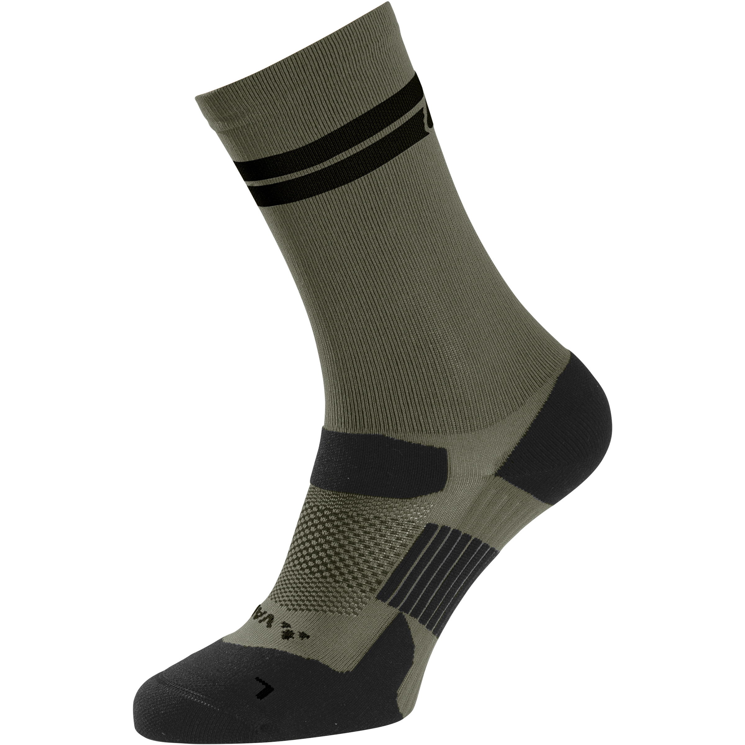Vaude Bike Mid II Fahrradsocken oliv Größe 36 Mountainbike | Gravel Elastisch