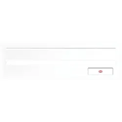 Renz, Briefkasten Zubehör, Frontplatte kombinierbar, eckig, 300 x 110 mm, Stahl weiss RAL 9016