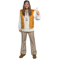 Metamorph Hippie Kostüm Mann Fasching Karnevalskostüm Herren (S)