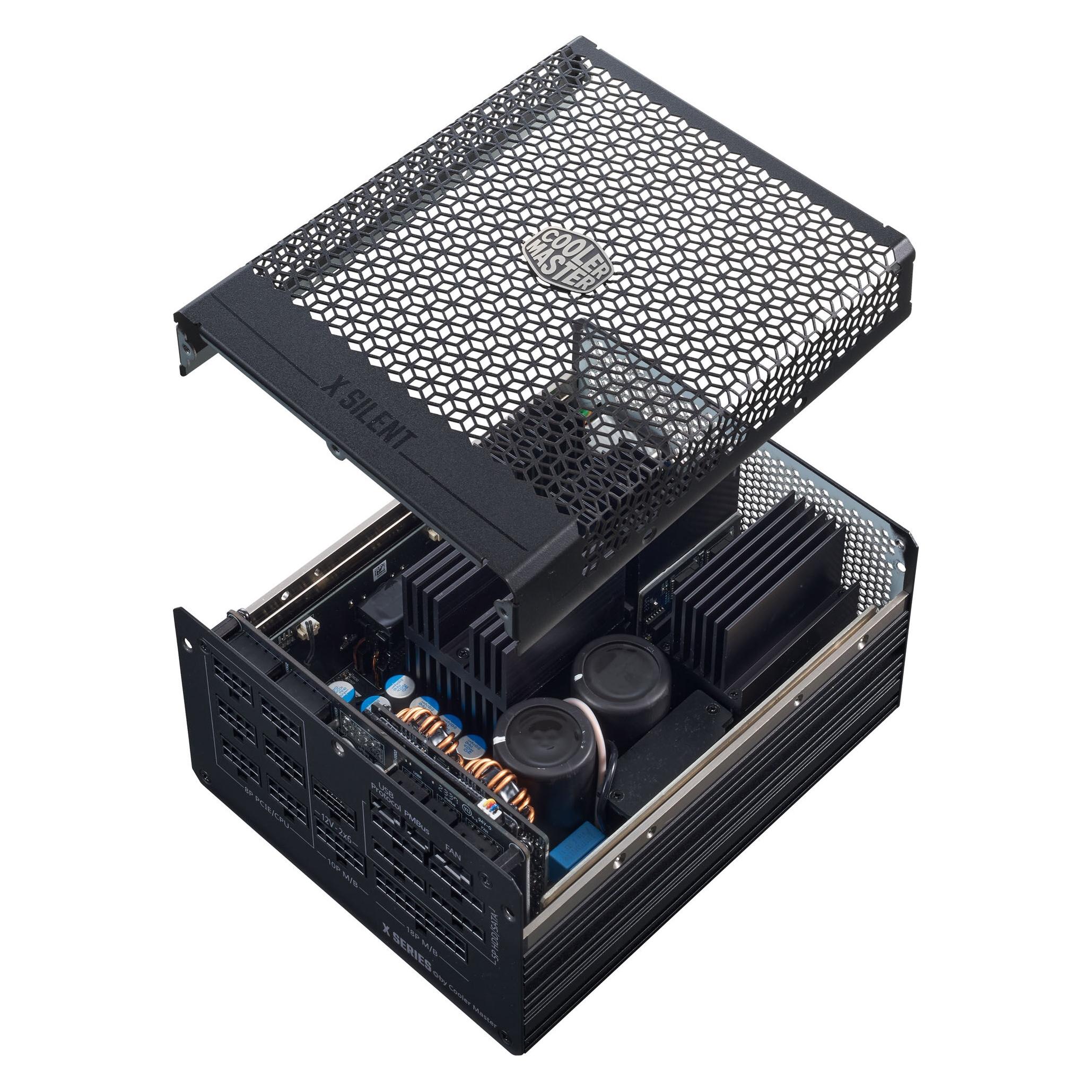 Cooler Master X Silent Edge 80 PLUS Platinum Netzteil, ATX 3.1, PCIe 5.1 - 850 Watt (850 W) (MPS-8501-AZAP-NBEU)