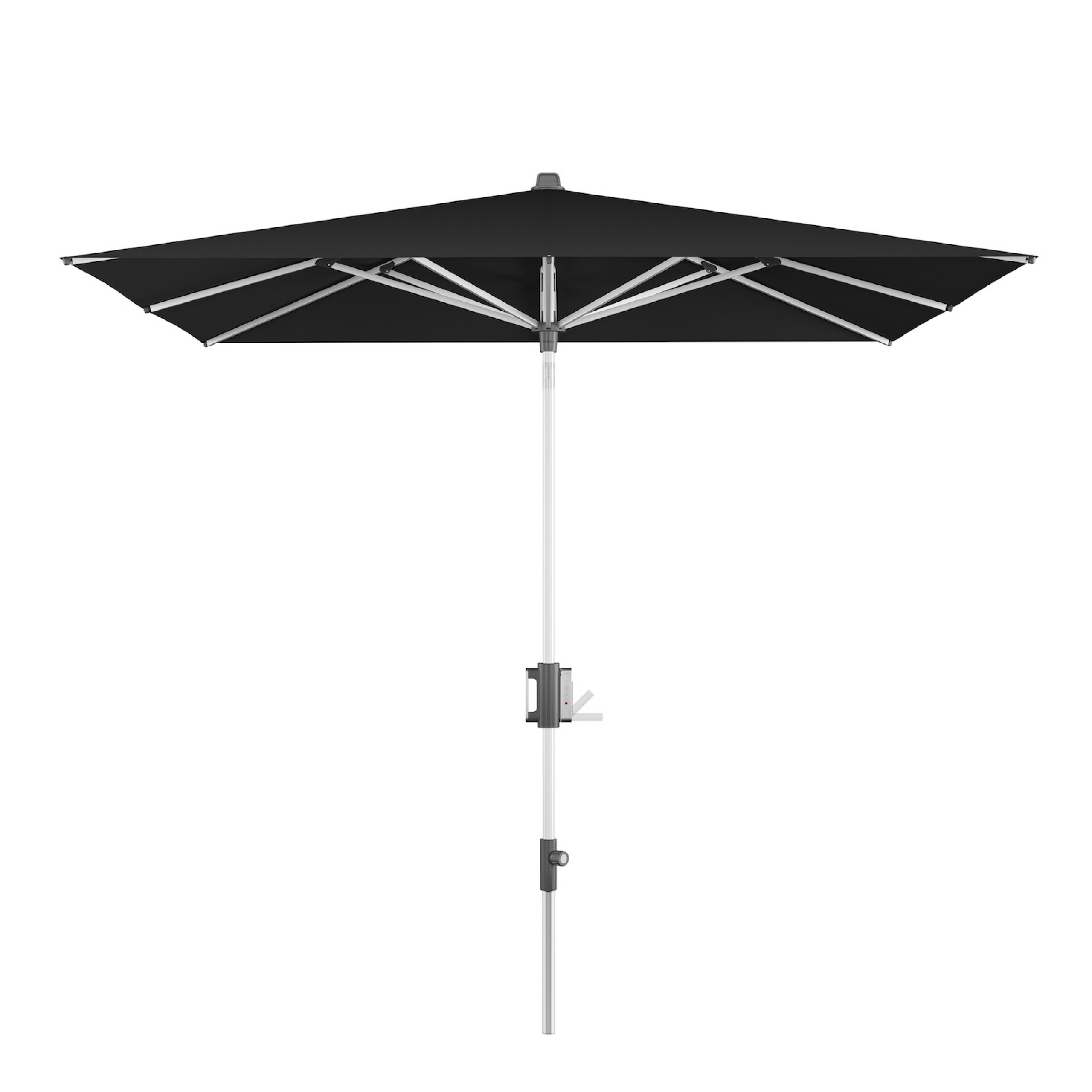 KNIRPS APOLL 230 x 150 cm rechteckig Balkonschirm 7 Farbvarianten Sonnenschirm 100 Black