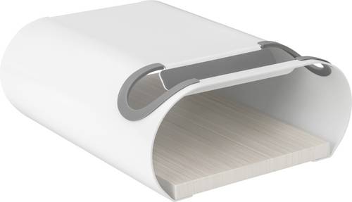 Elevar LBM-01 Fahrradwandhalter Anzahl Einstellplätze=1 Stahl, PVC, Silikon, MDF Weiß, Grau