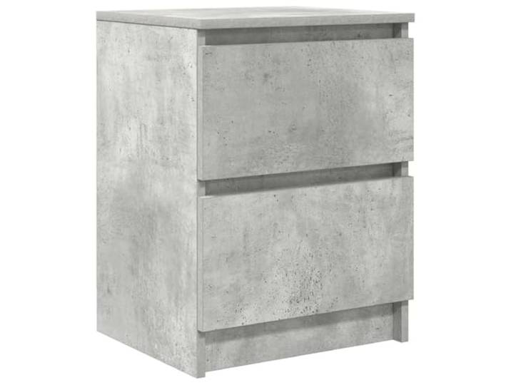 KUPTYERFG TV Schrank Betongrau 40x35x54 cm Lowboard mit 2 Schubladen Vielseitiges Fernsehmöbel in Beton-Optik für Schlafzimmer und Wohnzimmer mit zwei geräumigen Schubladen.