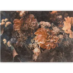 Artgeist, Tapete, Fototapete - Retro Flowers - Third Variant (200 x 140 cm)