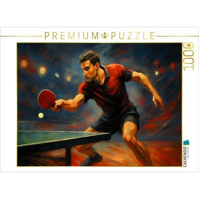CALVENDO Puzzle Im Rhythmus des Rückschlags | 1000 Teile Lege-Größe 64x48cm Foto-Puzzle für glückliche Stunden