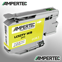 Ampertec Kompatible Tinte ersetzt Brother LC-527Y yellow NB-LC527Y(PG)