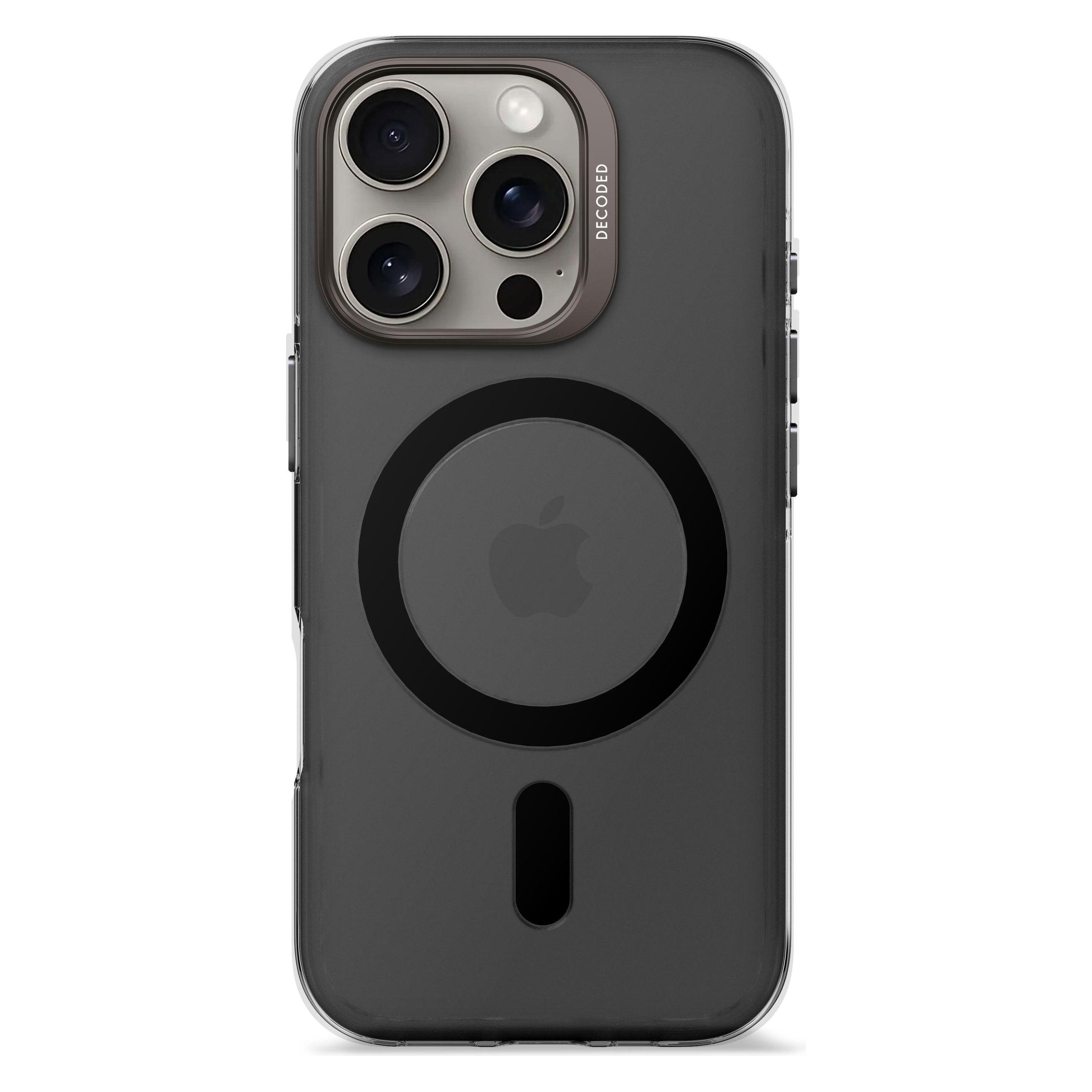 Decoded Recycled Plastic Backc. iPhone 16 Pro Transparent Black (Apple iPhone 16 Pro) (D25IPO16PBCT2FK)