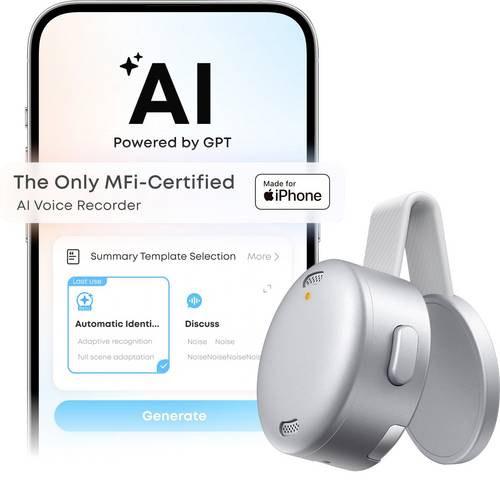 Anker Soundcore Work 64GB Digitales Diktiergerät Aufzeichnungsdauer (max.) 250h Weiß