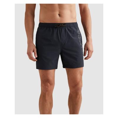 Badeshorts PME LEGEND "AIRFRAME SWIMSHORTS BIG LOGO PRINT", Herren, Gr. XXL, N-Gr, schwarz (salute), Web, Elasthan, Polyamid, Badehosen Badeshorts