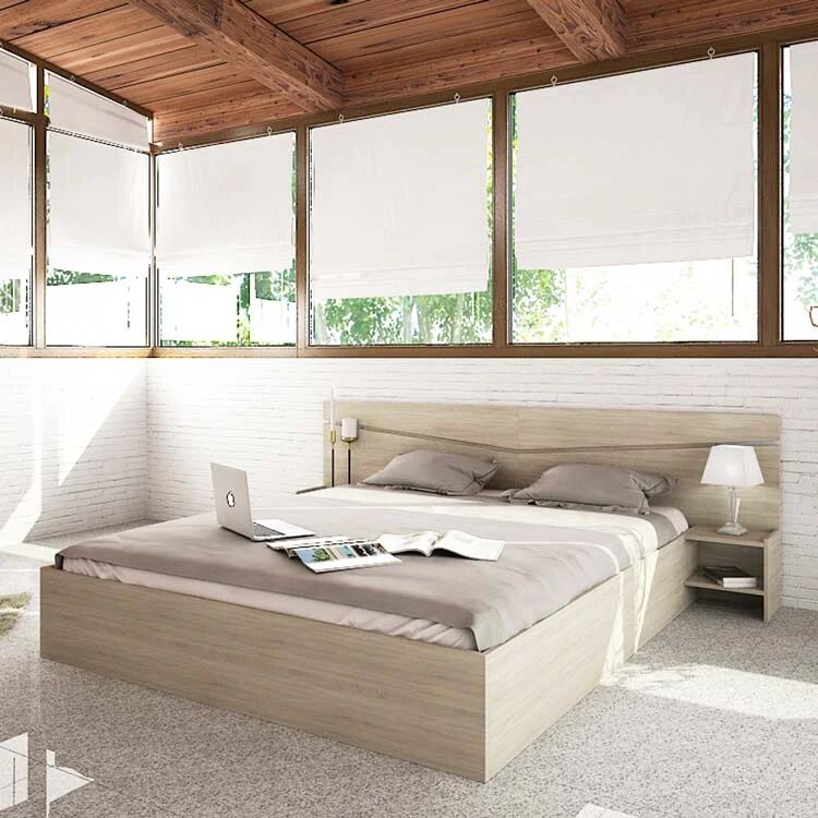 garneroarredamenti Camera letto matrimoniale completa moderna rovere sonoma Camilla