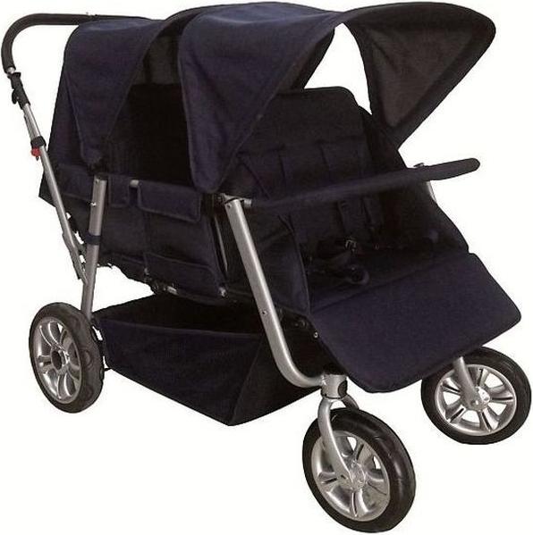 Krippenwagen Helena 4Er Dunkelblau Tagesmutter Kindergarten Kinderwagen Ausflug Kinderbus