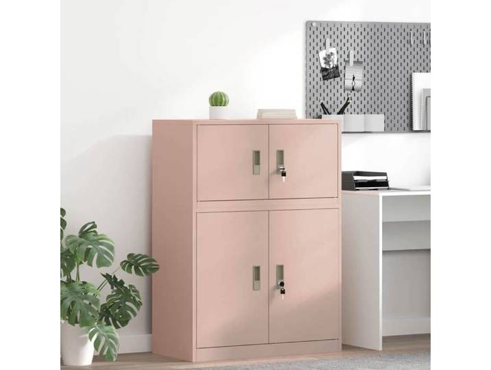 ELORAN®Armoire de rangement - Rose - 80x40x40 cm - Acier - Caisson de Bureau Moderne_00541890