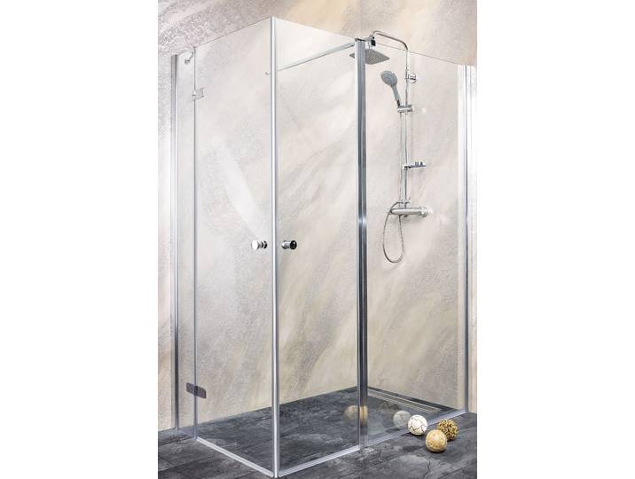 Dusch-Schwingtür SANOTECHNIK Sanoflex Symphony , grau (chromfarben), H:195cm, Duschtüren, Dusch-Schwingtür