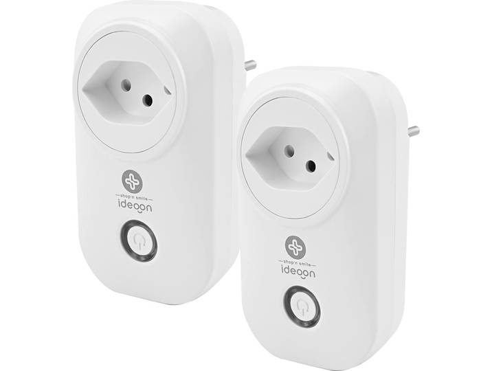 2er-Set WLAN-Steckdose SmartHome, WiFi-Funkschalter, mit Strommessung