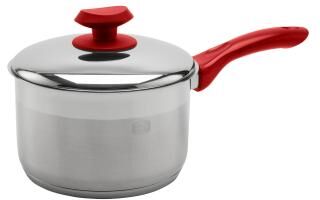 ybmhome YBM Home Professional Chef’s 18/10 Stainless Steel Sauce Pot Covered Tri-Ply Capsule Base With Handle, Induction Compatible