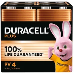 Duracell Plus Power Einwegbatterie 9V Alkali