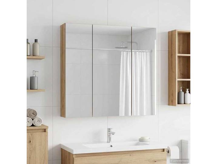 ELORAN®Amoire de salle de bain avec miroir - Chêne artisanal - Armoire D'intérieur Moderne_00805509