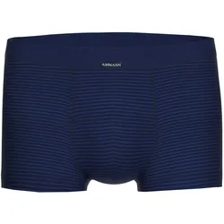 AMMANN Herren Boxershorts - Retro Shorts Jeans, Weichbund, elastischer Beinabschluss, Feinripp, Baumwollmischung Dunkelblau / M