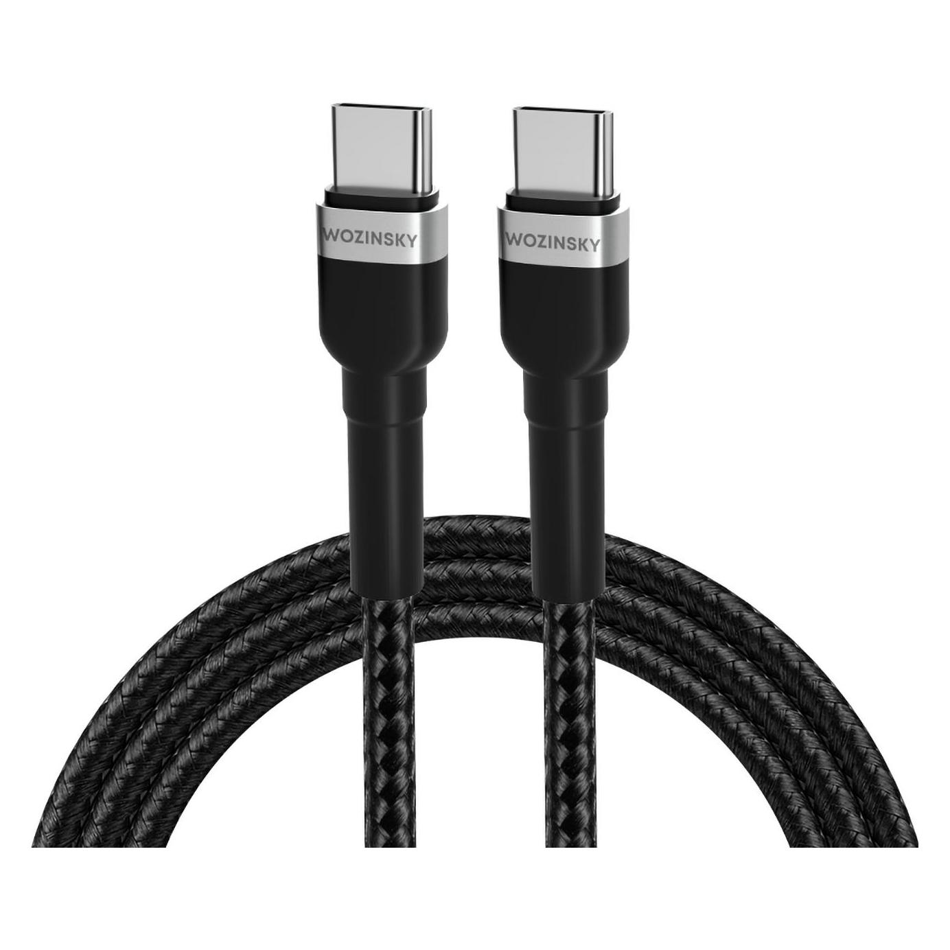 Wozinsky WNBCC1 USB-C / USB-C PD 65W Kabel 1 m - Schwarz (1 m, 65 W) (1409315874)