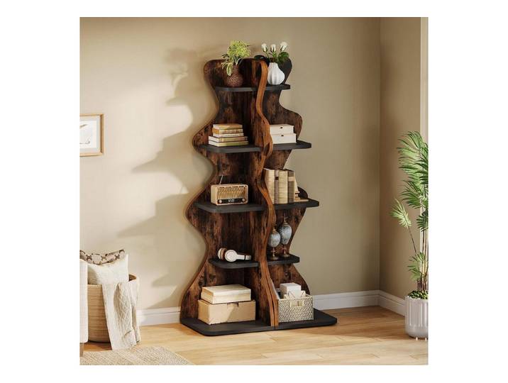 LuxusKollektion Eckregal Eckregal 5-Ebenen Holz