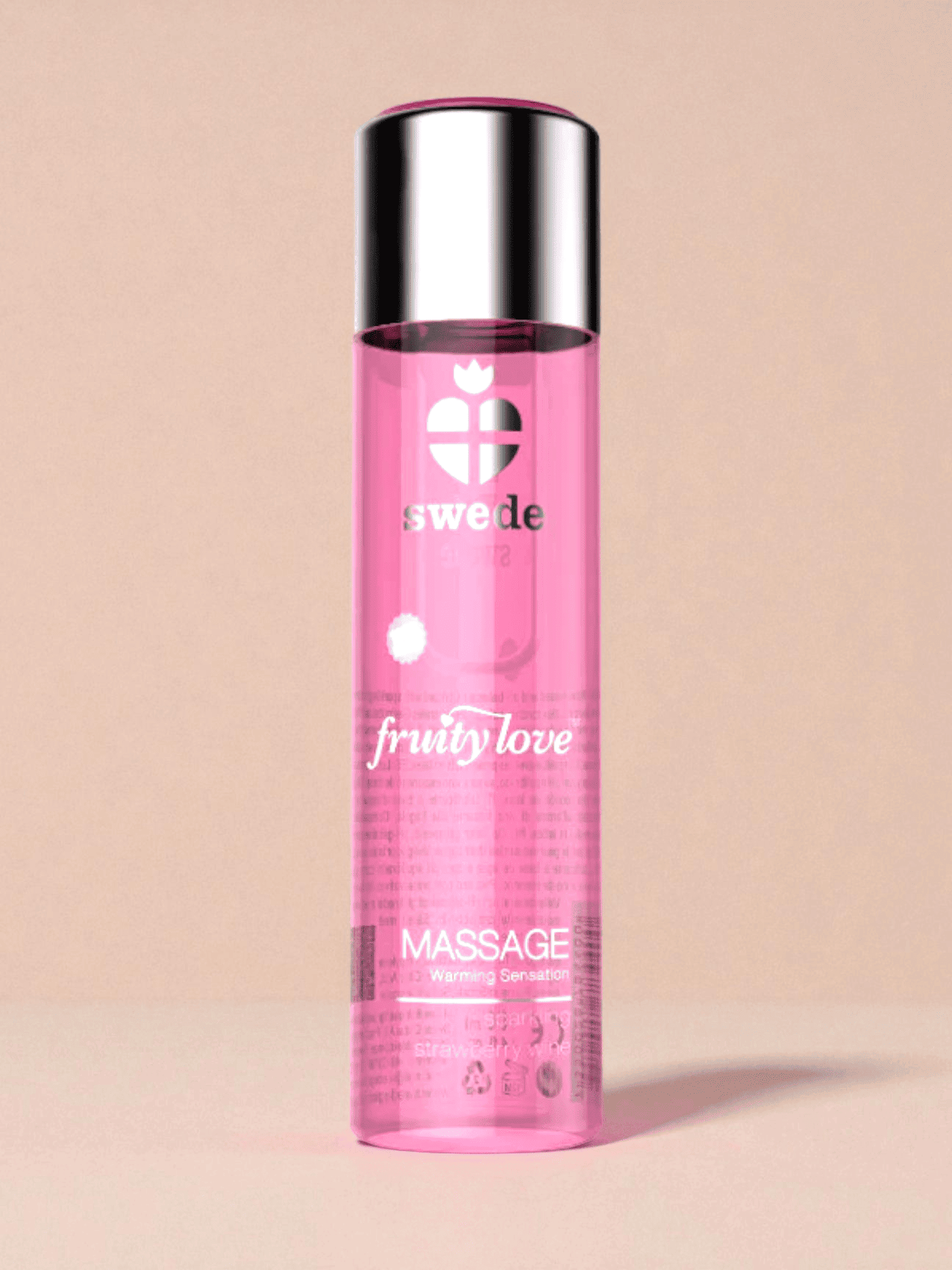 Swede Fruity Love Lotion de Massage Saveur Fraise Vin Pétillant - 120 ml