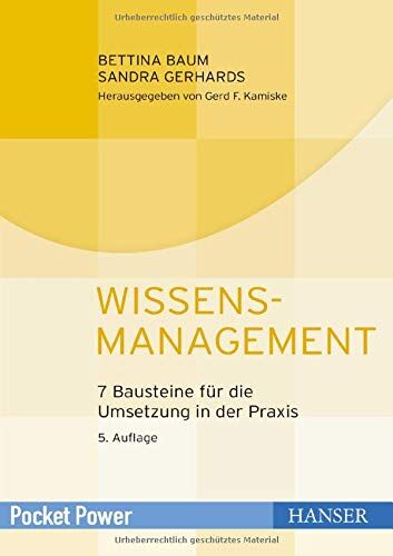 Sandra Gerhards - Wissensmanagement: 7 Bausteine für die Umsetzung in der Praxis (Pocket Power) - Preis vom 13.10.2026 19:28:25 h