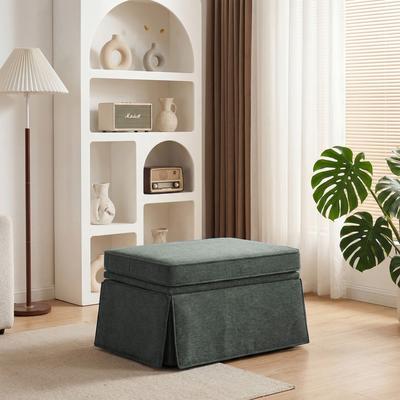 DREAMSIDEA Skirted Oversized Storage Ottoman