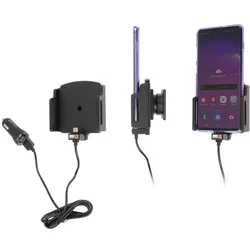 Brodit 721204 Universal USB-C Type mit Zigi-Plug, Smartphone Halterung, Schwarz