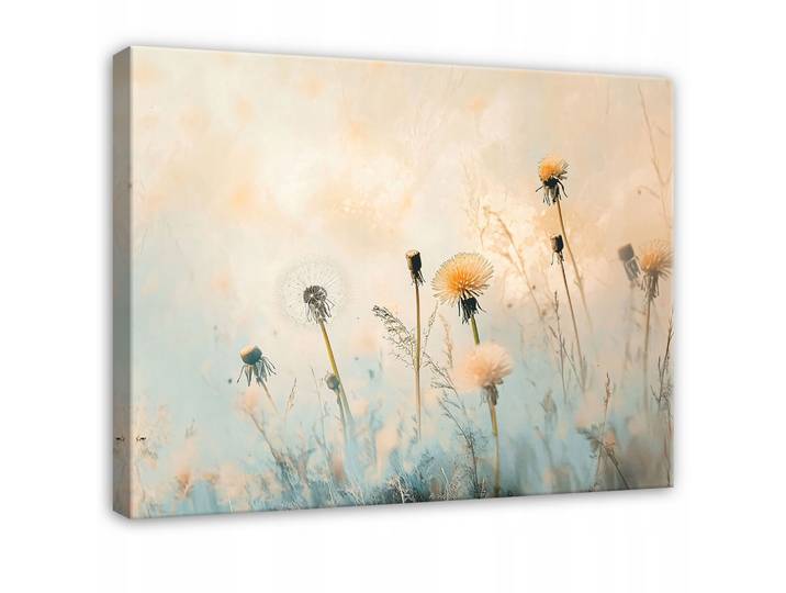 BILDER Blumen Wiese Pastell Modern Wanddekoration Wohnzimmer 60x40