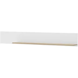 WANDBOARD weiß matt, Eiche, Wandregal 150 cm