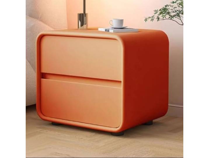Massivholzspeicherschrank, Nachttisch, Nachttisch Im Creme -stil, Moderne Einfache Schlafzimmer Beistelltisch(Size:40 * 40 * 48cm,Color:Blue)