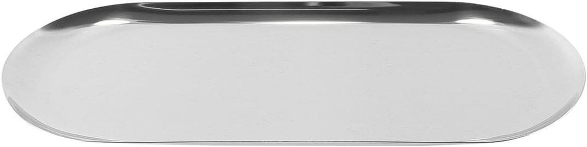 Decoratief Dienblad Zilver Sieraden Organizer met Hoogglans Afwerking - Lengte: 30 cm