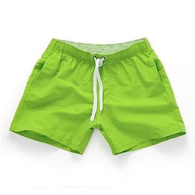 Herren Boardshorts Badeshorts Badehose Schwimmshorts Bademode Elastische Taille Elastisches Kordelzugdesign Gerade geschnitten Einfarbig Schnelltrocknend Draussen Kurz Täglich Ausgehen Strand