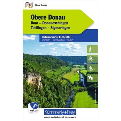 Kümmerly+Frey Outdoorkarte Deutschland 53 Obere Donau 1:35.000, Sonstige von , Kümmerly+Frey, 978-3-259-02603-8