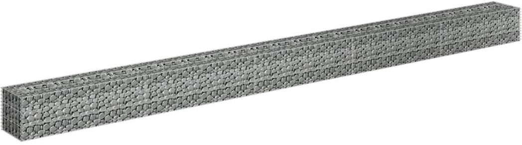 Dakota Fields Gabion raised bed galvanized steel 180 x 50 x 100cm 30cm H x 450cm W x 30cm D