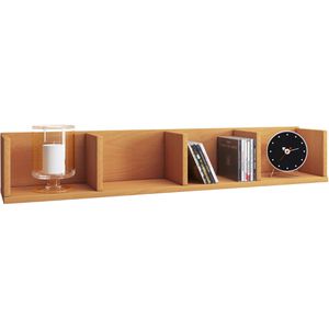 VCM Wandregal Honsa, 900047, buche, aus Holz, 4 Fächer, 97 x 15 x 17cm