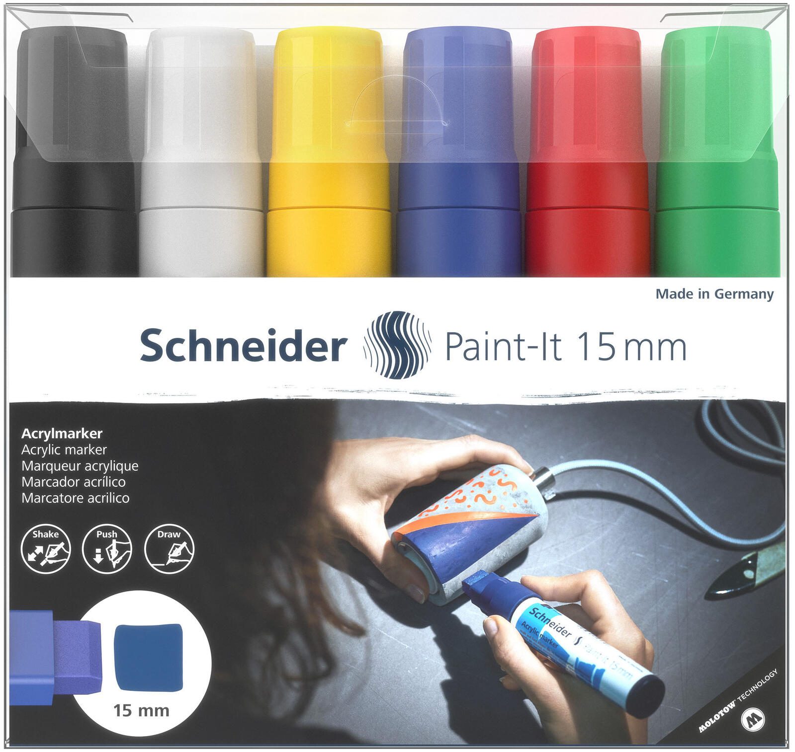 Schneider Paint-It V1 Acrylstifte 15.0 mm Mehrfarbig 120396