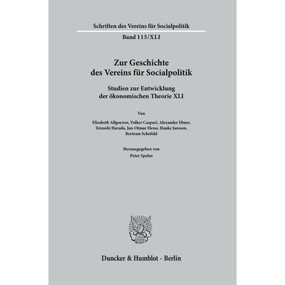 Zur Geschichte des Vereins für Socialpolitik., Taschenbuch von , Duncker & Humblot, 978-3-428-18972-4