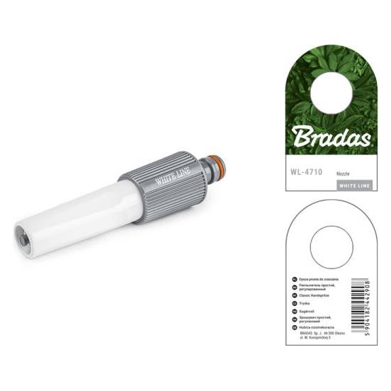 Bradas WL-4710 10x Spritze mit Verstellbarer Düse White line, Profiqualität, Weiss, 5x2x2 cm (WL-4710)