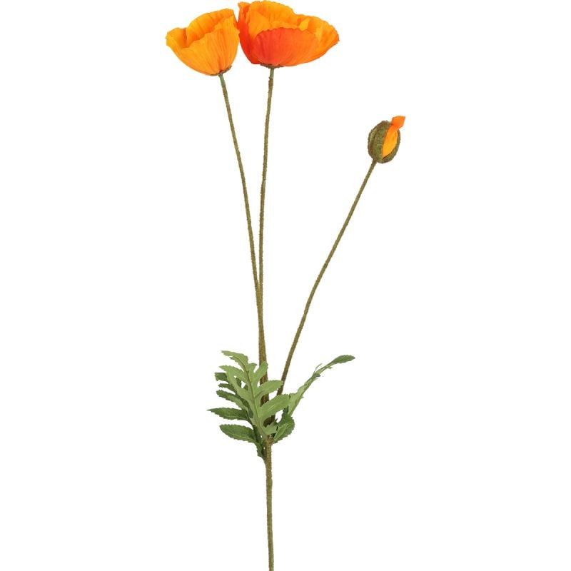 Budget Home Store Kunstbloem Papaver Oranje