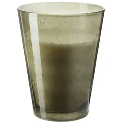 HOME STORY Kerze im Glas   ¦ grau ¦ Glas,Wachs ¦ Maße (cm): H: 23  Ø: 18.5