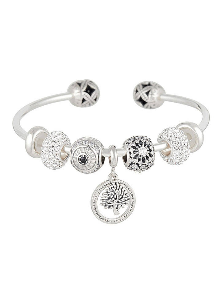 CHARM'S Silber-Armspange mit Beads - onesize