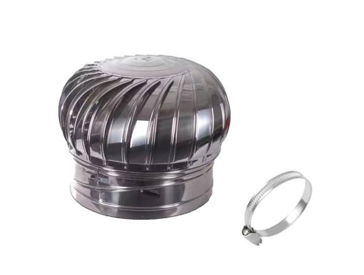 Rotierende Schornsteinkappe 2,9-11,8 Zoll 304 Edelstahl Anti-Downdraft-Vogelschutz(9.8 )