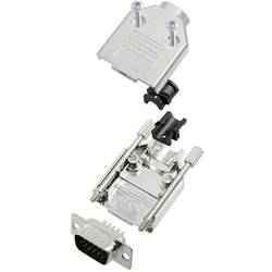 TRU COMPONENTS TCDTPKM09HDP15K 7708672-SR D-SUB Stiftleisten-Set 180 ° Polzahl: 15 Lötkelch 1 St.