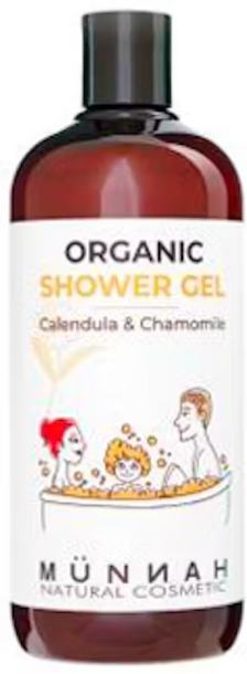 Münnah Natural Cosmetics Organic Calendula and Chamomile Shower Gel