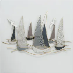 Boltze Home, Wanddeko, Wanddekoration Hanse 109 x 69 cm, Eisen