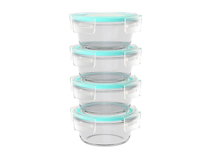 Vorratsbehälter Glas 4er Set 210 ml