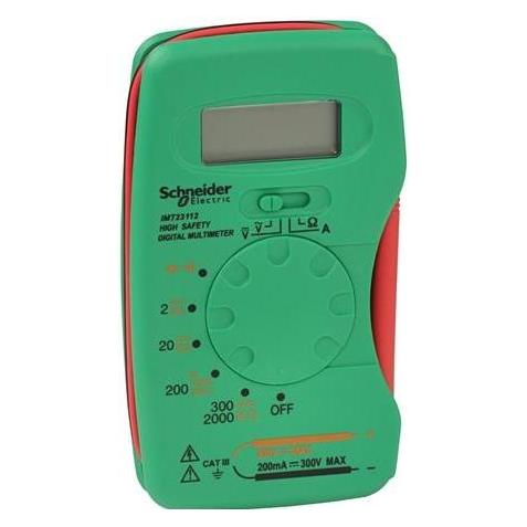 Schneider Electric Thorsman Compact Digital Multimeter Cat III- I pose for DIY (CAT III, Hand-Multimeter) (IMT23112)