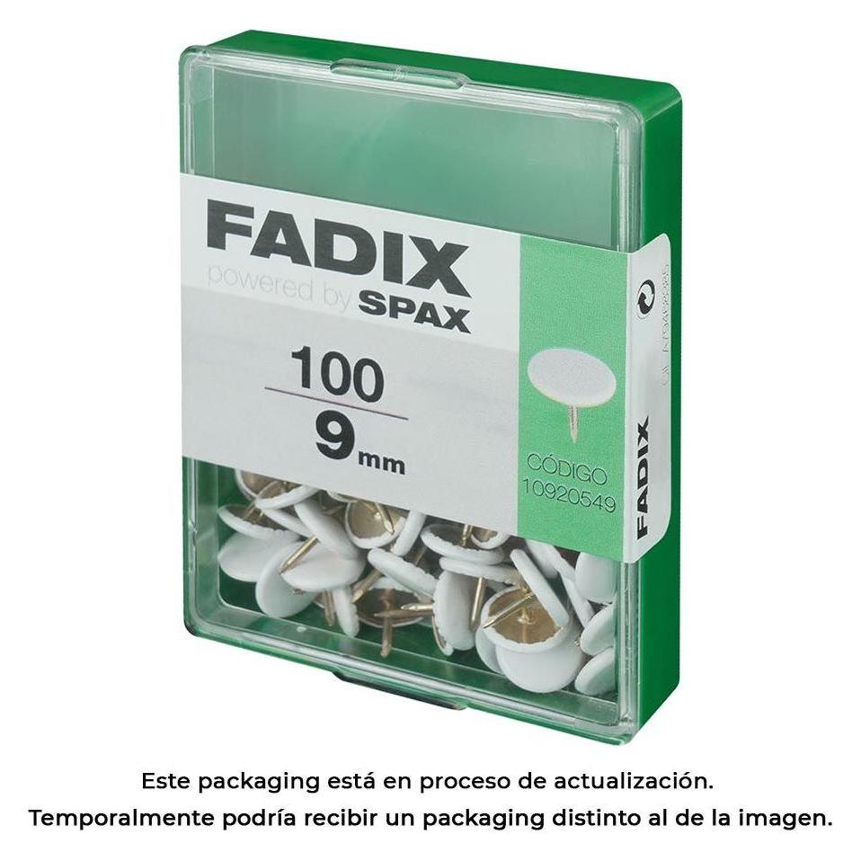 Fadix Box m 100 Stück. flacher weisser Stift 9mm (100 Stk., 9 mm) (49437688)